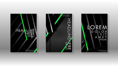 Geometrik tasarım arka planlı kapak kitabı