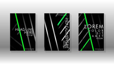 Geometrik tasarım arka planlı kapak kitabı