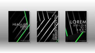 Geometrik tasarım arka planlı kapak kitabı