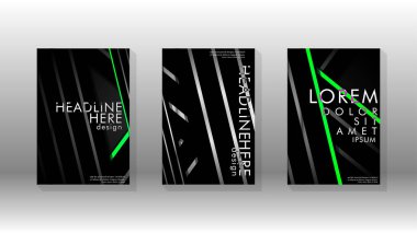 Geometrik tasarım arka planlı kapak kitabı