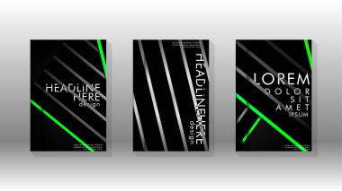 Geometrik tasarım arka planlı kapak kitabı