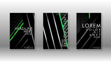 Geometrik tasarım arka planlı kapak kitabı