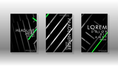 Geometrik tasarım arka planlı kapak kitabı