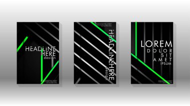 Geometrik tasarım arka planlı kapak kitabı