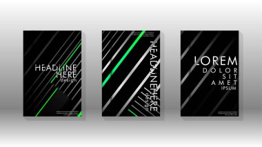 Geometrik tasarım arka planlı kapak kitabı