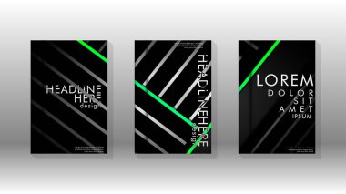 Geometrik tasarım arka planlı kapak kitabı