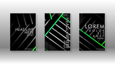 Geometrik tasarım arka planlı kapak kitabı