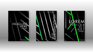 Geometrik tasarım arka planlı kapak kitabı