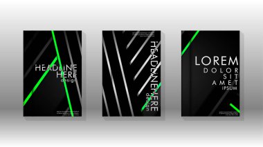 Geometrik tasarım arka planlı kapak kitabı