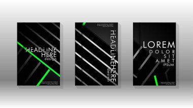 Geometrik tasarım arka planlı kapak kitabı