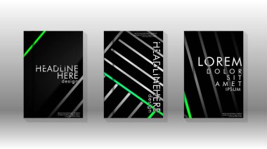 Geometrik tasarım arka planlı kapak kitabı