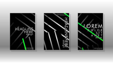 Geometrik tasarım arka planlı kapak kitabı