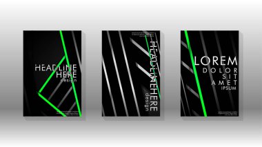 Geometrik tasarım arka planlı kapak kitabı