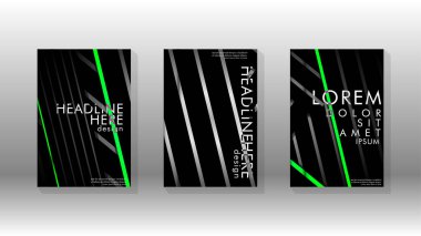 Geometrik tasarım arka planlı kapak kitabı