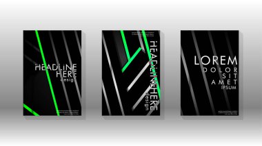 Geometrik tasarım arka planlı kapak kitabı