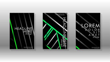 Geometrik tasarım arka planlı kapak kitabı