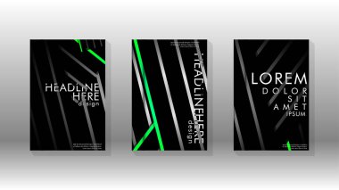 Geometrik tasarım arka planlı kapak kitabı