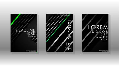 Geometrik tasarım arka planlı kapak kitabı