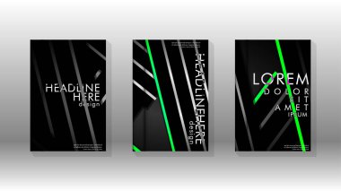 Geometrik tasarım arka planlı kapak kitabı