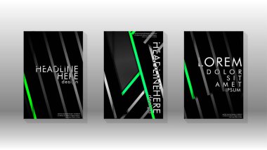 Geometrik tasarım arka planlı kapak kitabı