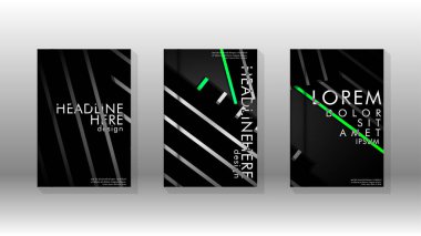 Geometrik tasarım arka planlı kapak kitabı