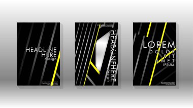 Geometrik tasarım arka planlı kapak kitabı.