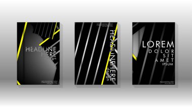 Geometrik tasarım arka planlı kapak kitabı.