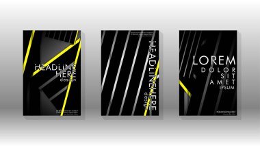 Geometrik tasarım arka planlı kapak kitabı.