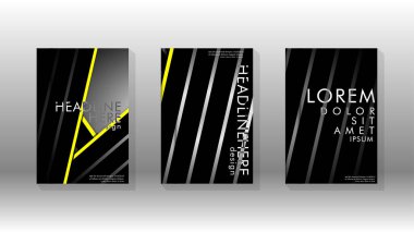 Geometrik tasarım arka planlı kapak kitabı.