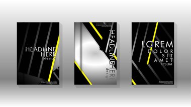 Geometrik tasarım arka planlı kapak kitabı.