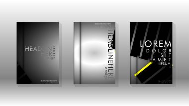 Geometrik tasarım arka planlı kapak kitabı.