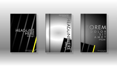 Geometrik tasarım arka planlı kapak kitabı.