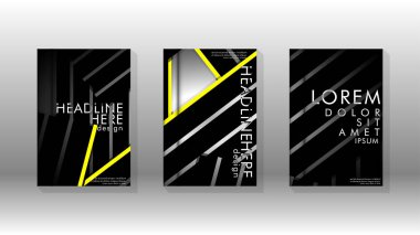 Geometrik tasarım arka planlı kapak kitabı.