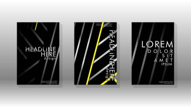 Geometrik tasarım arka planlı kapak kitabı.