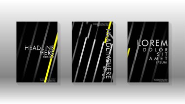 Geometrik tasarım arka planlı kapak kitabı.