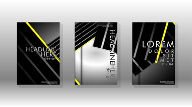 Geometrik tasarım arka planlı kapak kitabı.