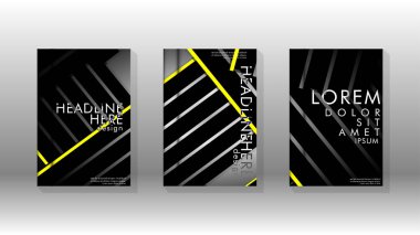 Geometrik tasarım arka planlı kapak kitabı.