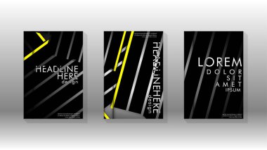 Geometrik tasarım arka planlı kapak kitabı.