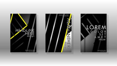 Geometrik tasarım arka planlı kapak kitabı.