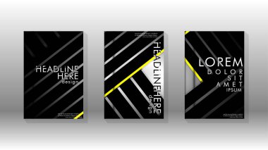 Geometrik tasarım arka planlı kapak kitabı.