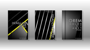 Geometrik tasarım arka planlı kapak kitabı.