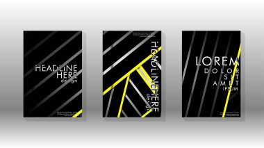 Geometrik tasarım arka planlı kapak kitabı.