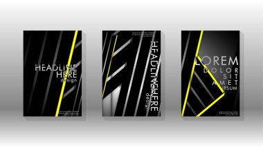 Geometrik tasarım arka planlı kapak kitabı.