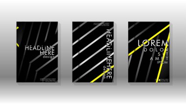 Geometrik tasarım arka planlı kapak kitabı.