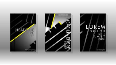 Geometrik tasarım arka planlı kapak kitabı.