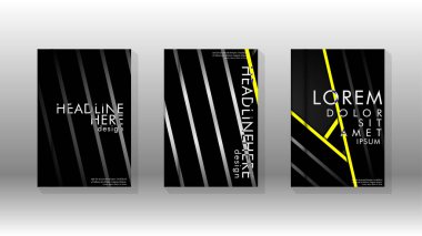 Geometrik tasarım arka planlı kapak kitabı.