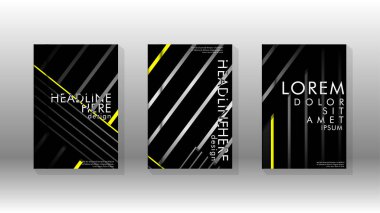 Geometrik tasarım arka planlı kapak kitabı.