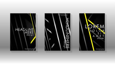 Geometrik tasarım arka planlı kapak kitabı.