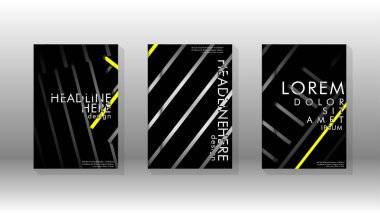 Geometrik tasarım arka planlı kapak kitabı.