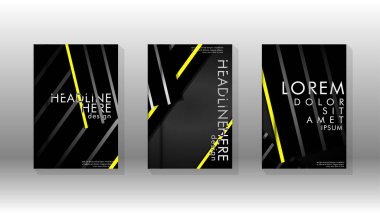 Geometrik tasarım arka planlı kapak kitabı.